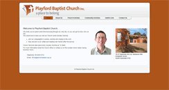 Desktop Screenshot of playfordbaptist.org.au