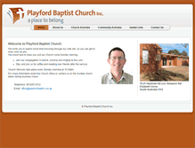 Tablet Screenshot of playfordbaptist.org.au